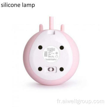 Lampe de nuit en silicone de dessin animé USB conduit lampe en silicone